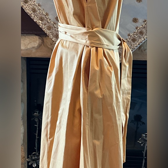 ZARA Elegant V-Neck midi Sleeveless Dress M - Picture 8 of 11